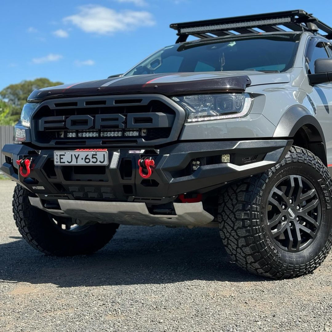 Ford Ranger Raptor Rally Bar Bull Bar to Suit Ford Ranger Raptor 2018-2022. Standard Black. Spartan ...