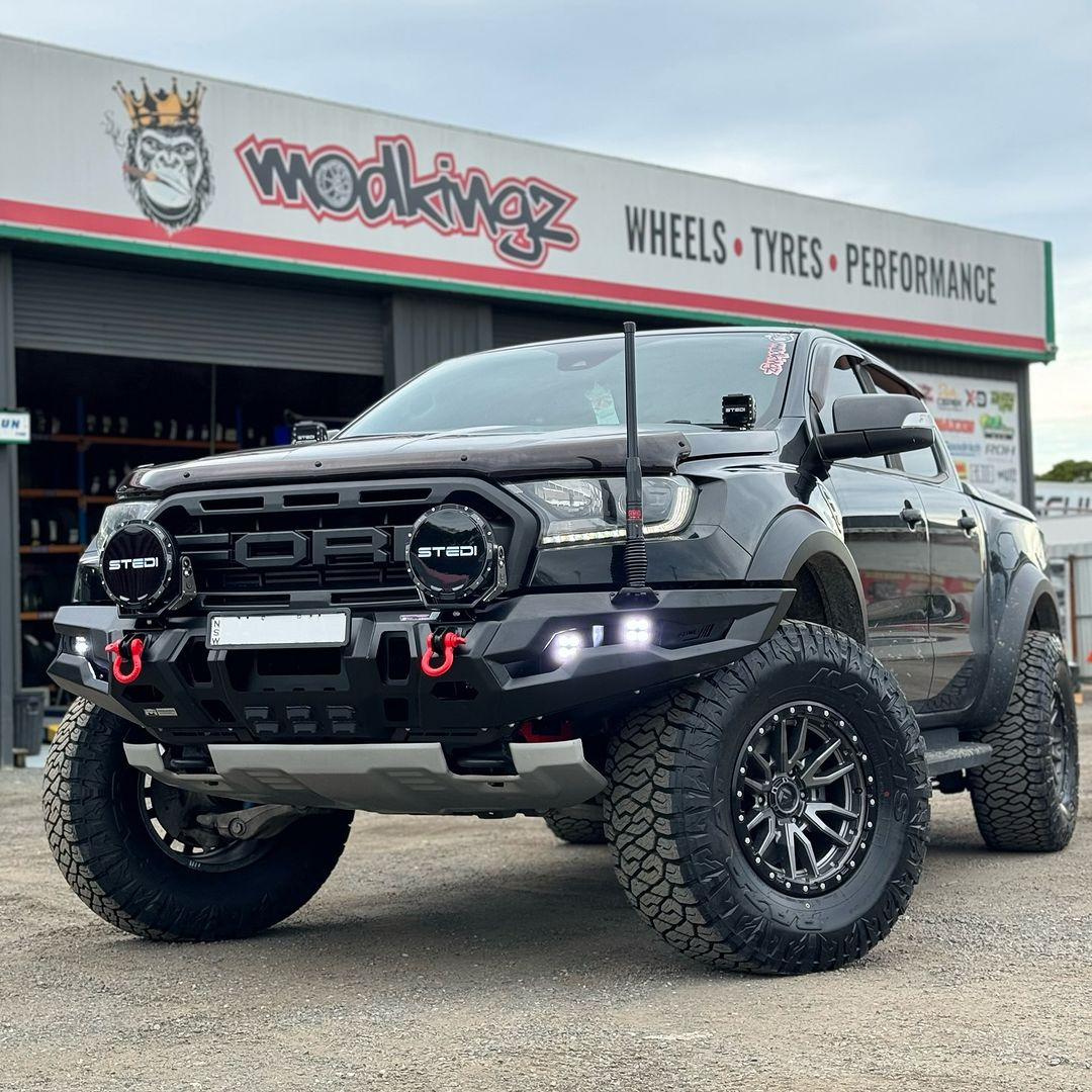 Bull Bar to Suit Ford Ranger Raptor 2018-2022. Standard Black. Spartan ...